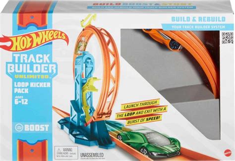 Conjunto de Pistas Hot Wheels Track Builder Unlimited Construa sua Própria Montanha Russa