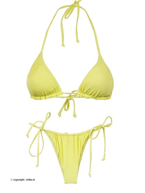 Samoa Triangle Bikini Geel Van Vitamins By Vacanze Italiane Maat Broekje L Maat Topje S