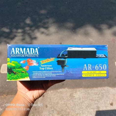 Jual Armada Ar Aquarium Top Filter Fullset Box Filter Pompa