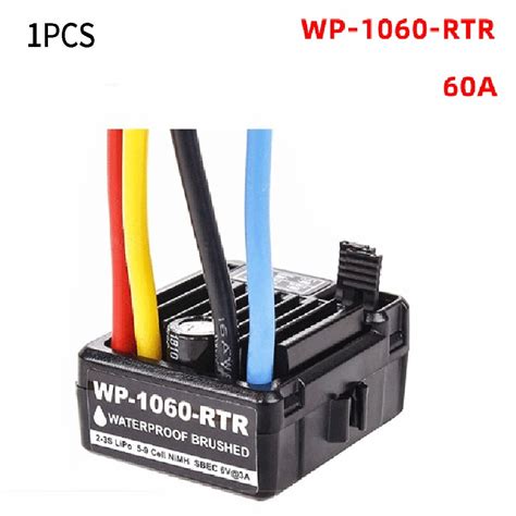 Hobbywing QuicRun 1060-RTR 60A Brushed ESC Electronic Speed Controller ...