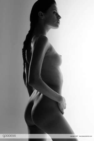 Brunette Babe With A Braid Posing Naked Fro Black And Wh XXX Dessert