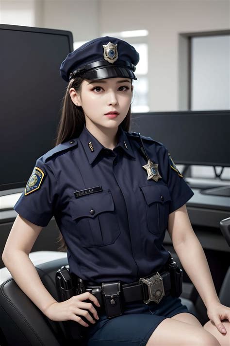 beautiful police woman