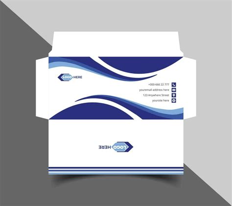 Corporate envelope template or envelope design 24262628 Vector Art at Vecteezy