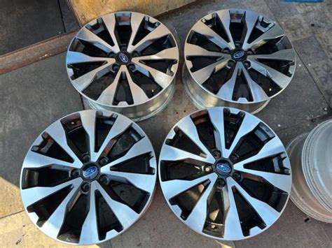 Штатные литые диски Subaru, 18", 1 шт, 5x114.3, литой, 4 шт, б/у, в ...