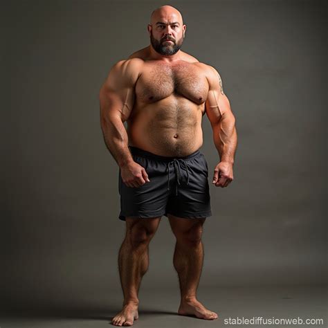 mature bald muscle big hairy arab daddy Prompts Stable Diffusion en línea