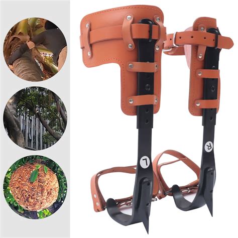 tree climbing spike set pole climbing spurs steel adjustable climber
