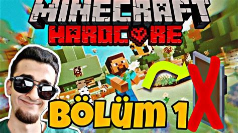 MİNECRAFT HARDCORE AMA KALKANSIZ Bölüm 1 AT Adamla Tanıştım YouTube