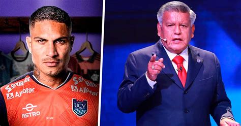 César Acuña Sobre Paolo Guerrero “revalorará El Fútbol Peruano”