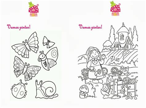 Desenho Jardim Encantado Para Colorir - Fazendo a Nossa Festa - Colorir: Jardim Encantado - Livrinho de Atividades!