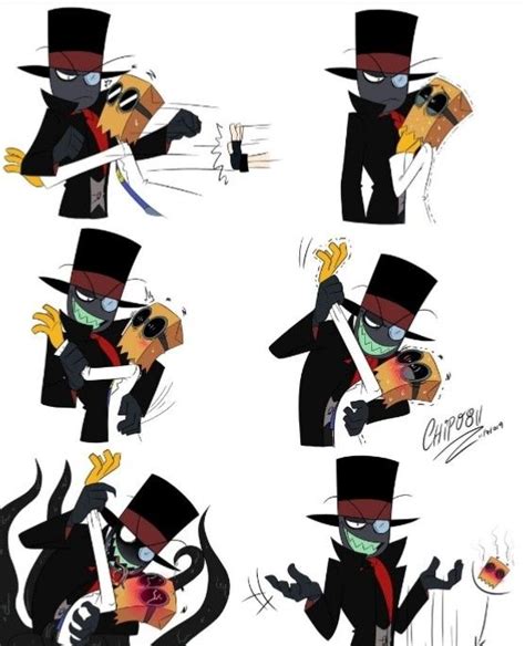 Pin En Imagenes De Paperhat Sombreros Negros Villainous Cartoon