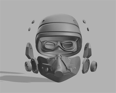 Killzone Helghast Soldiers Helmet 3mf 3d Model Etsy