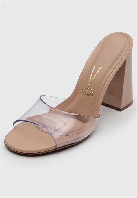 Tamanco Vizzano Transparente Nude Compre Agora Dafiti Brasil