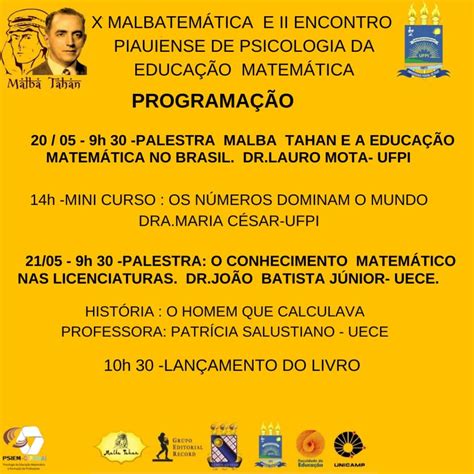 Faculdade De Psicologia Tem Matemática - II Encontro Piauiense de Psicologia da Matemática