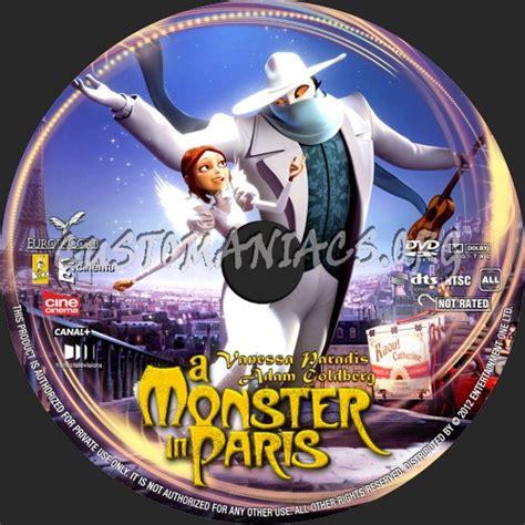 A Monster In Paris (2011) dvd label - DVD Covers & Labels by ...