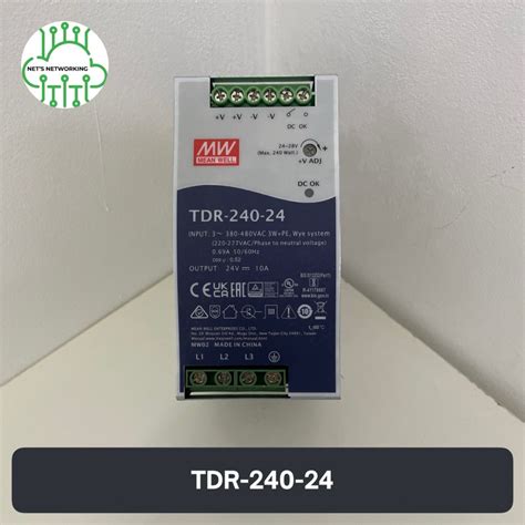 jual power supply p phase  phase tdr    dc  meanwell