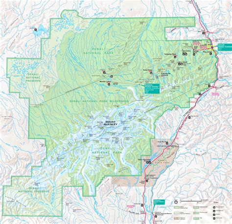 Denali National Park Tourist Map