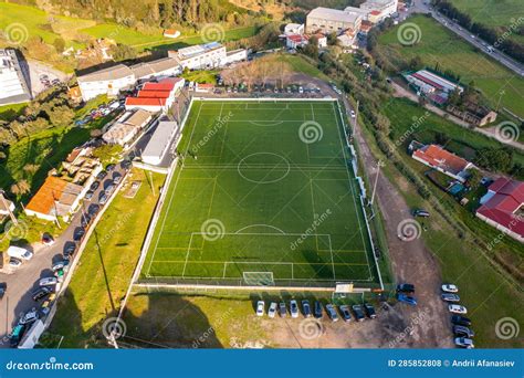 Aerial View of Football Field Stock Photo - Image of arena, europe ...