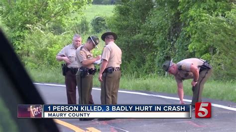 Head On Crash Kills 1 In Maury County Youtube