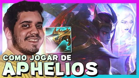 COMO JOGAR DE APHELIOS ADC GAMEPLAY COMPLETA EXPLICATIVA RUNAS