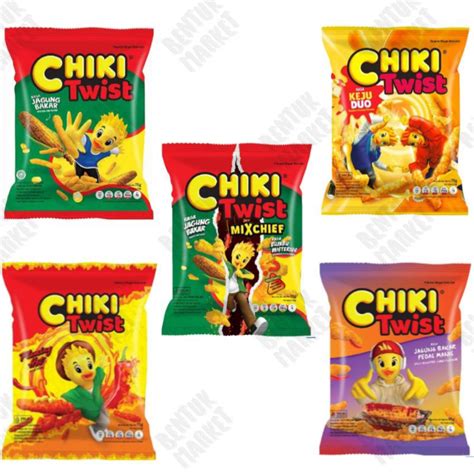 Jual Chiki Twist Keju Duo Gr Jagung Bakar Gr Flaming Hot Gr Jagung Bakar Pedas Gr