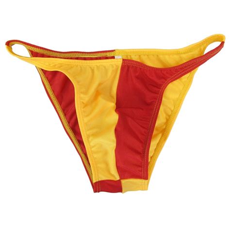 K3771 K377 Mens Bodybuilding Posing String Bikini Narrow Waist Swimsuit Fabric EBay