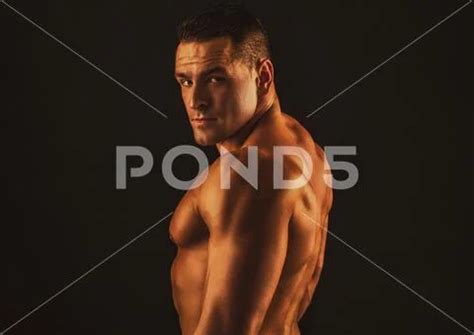 Photograph Naked Man Bare Torso Nude Male Abs Sexy Muscular Guy