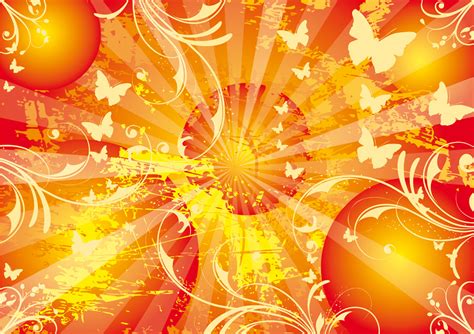 Orange Summer Abstract Background For Powerpoint Abstract And