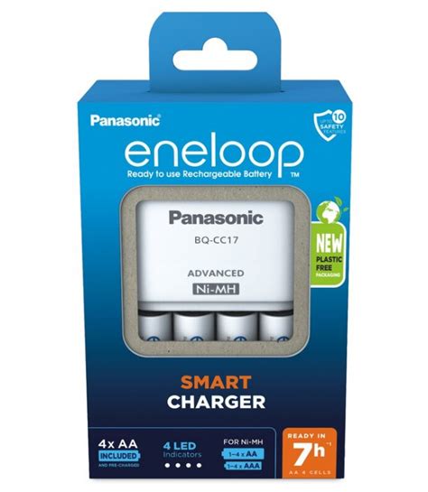 Зарядное устройство Panasonic Eneloop BQ-CC17 + 4 x R6/AA Eneloop ...