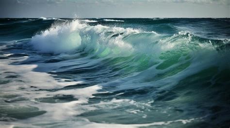 Premium AI Image | Breathtaking ocean views under blue sky