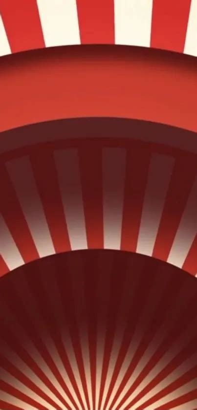Red Retro Stripes Wallpaper Free Download