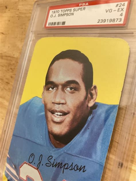 OJ Simpson Rookie Card PSA 4 Vintage Topps Super Buffalo Collector Card