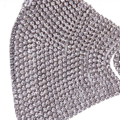 Bincho Shiny Sexy Nightclub Bikini Bra Chain Nipple Piercing Chest Chain Rhinestone Body Chain