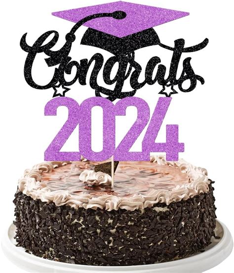 Amazon Yuinyo Congrats Cake Topper Happy Graduation