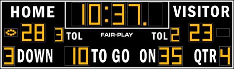 Fb 8127tk 2 Football Scoreboard Fair Play Scoreboards