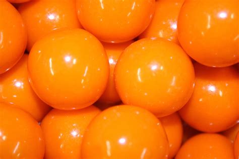 Gumballs Orange 25mm Or 1 Inch 57 Count 1lb