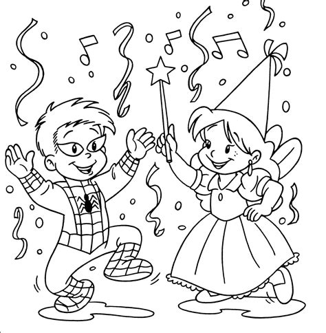 Dibujos De Carnaval Para Colorear
