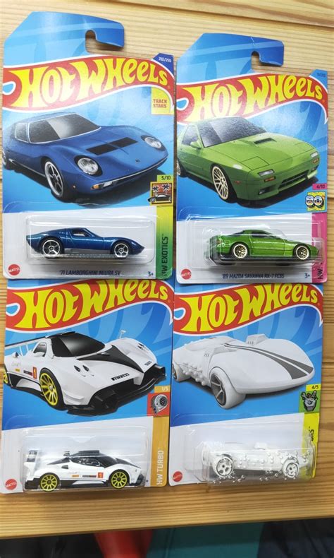 hotwheels miura savanna rx pagani zonda  braille twin mill hobbies