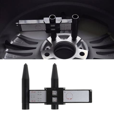 Hjul Pcd Gauge Pcd Caliper Lineal til fælg Hjul Bolt Cirkel Måler Mål ...