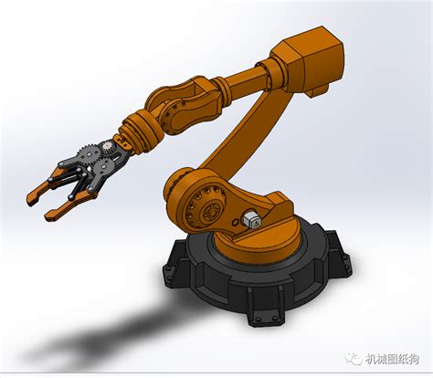 【机器人】arm Robot 4dor简易四轴机械臂3d图纸 Solidworks设计机器人 仿真秀干货文章