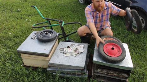 Садовая тачка на подшипниках (грузоподъемность до 150кг.) - YouTube