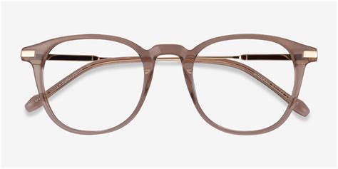 Giverny Square Clear Brown Full Rim Eyeglasses Eyebuydirect