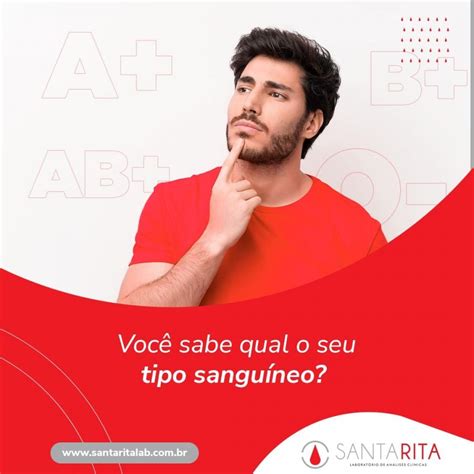 Você sabe qual o seu tipo sanguíneo? - Laboratório Santa Rita