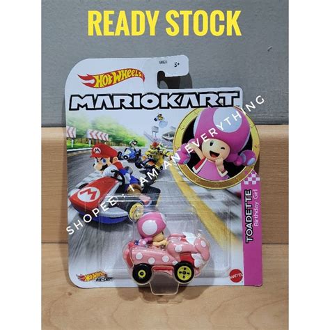 Jual Hot Wheels Mario Kart Toadette Birthday Girl Hotwheels Mariokart Shopee Indonesia