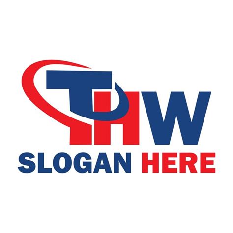 premium vector thw letter logo design   circle shape thw circle