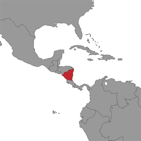 nicaragua location on world map
