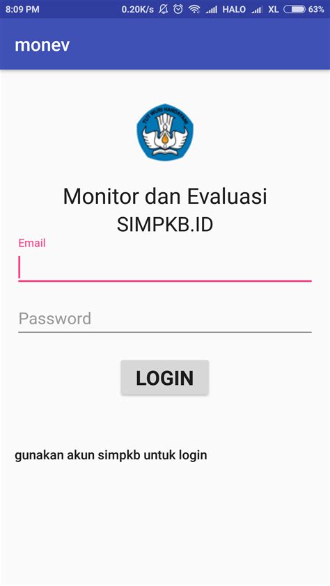 Login Dan Beranda Panduan Sim Pkb Diklat K In Mentor