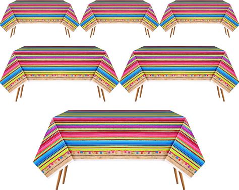 Amazon Hosuly Mexican Fiesta Tablecloth X Party Plastic