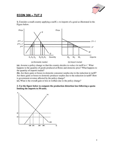 OLS TUT 2 Econ 306 Gains From Trade 1 ECON 306 TUT 2 Consider A