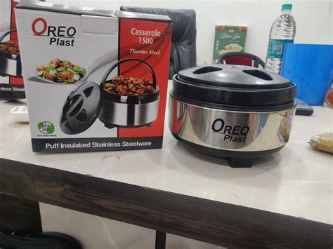 Stainless Steel Hot Pot Ml At Rs Piece Stainless Steel Casserole In Firozabad Id