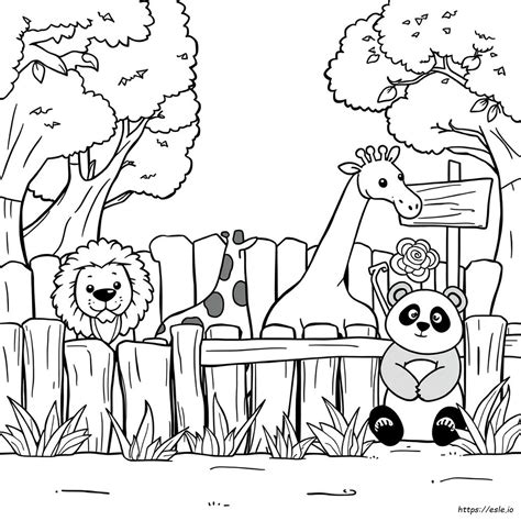 zoo coloring pages 2